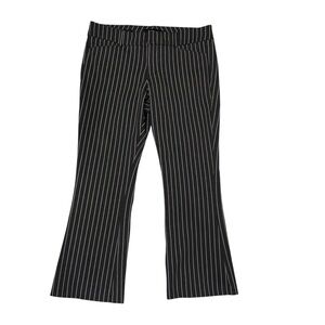 Studio by Torrid Grey and White Striped TROUSER BOOT Pants size 18T